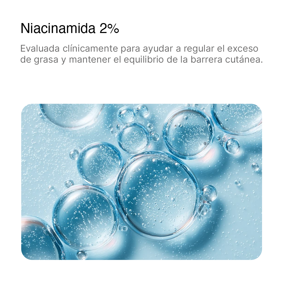 Gel Limpiador con Niacinamida 2% + Ácido Salicílico + Agua Termal del Himalaya