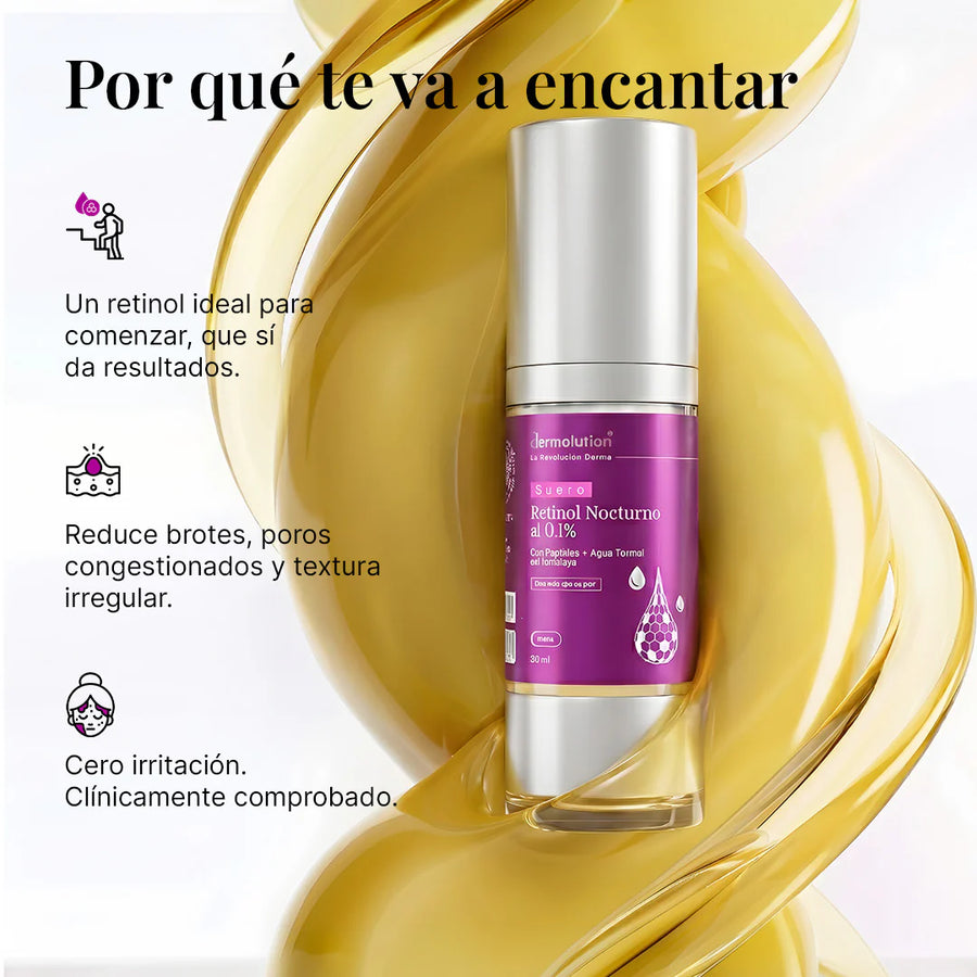 Suero Nocturno de Retinol (0.1% Retinol Encapsulado)