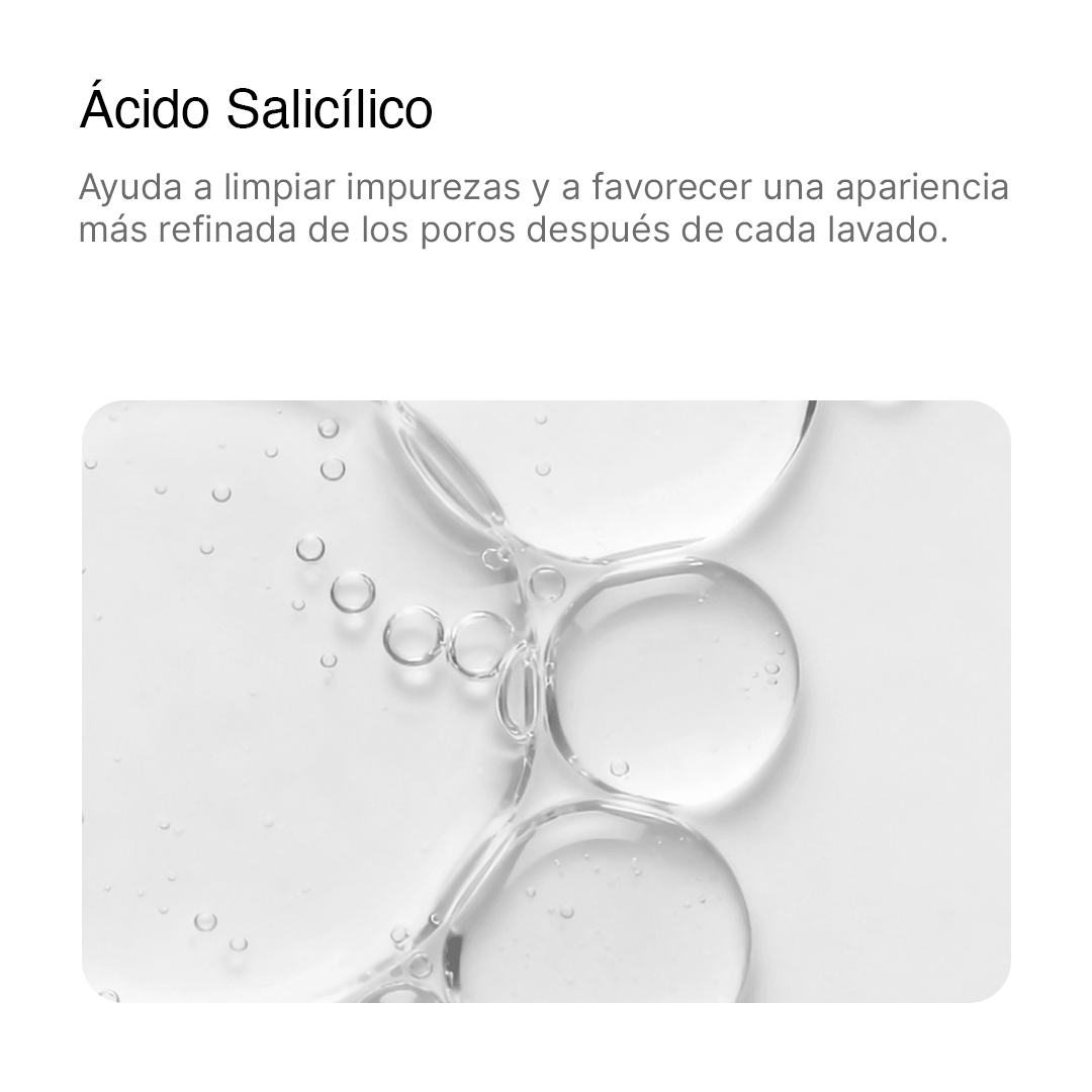 Gel Limpiador con Niacinamida 2% + Ácido Salicílico + Agua Termal del Himalaya