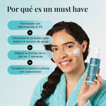 Gel Limpiador con Niacinamida 2% + Ácido Salicílico + Agua Termal del Himalaya