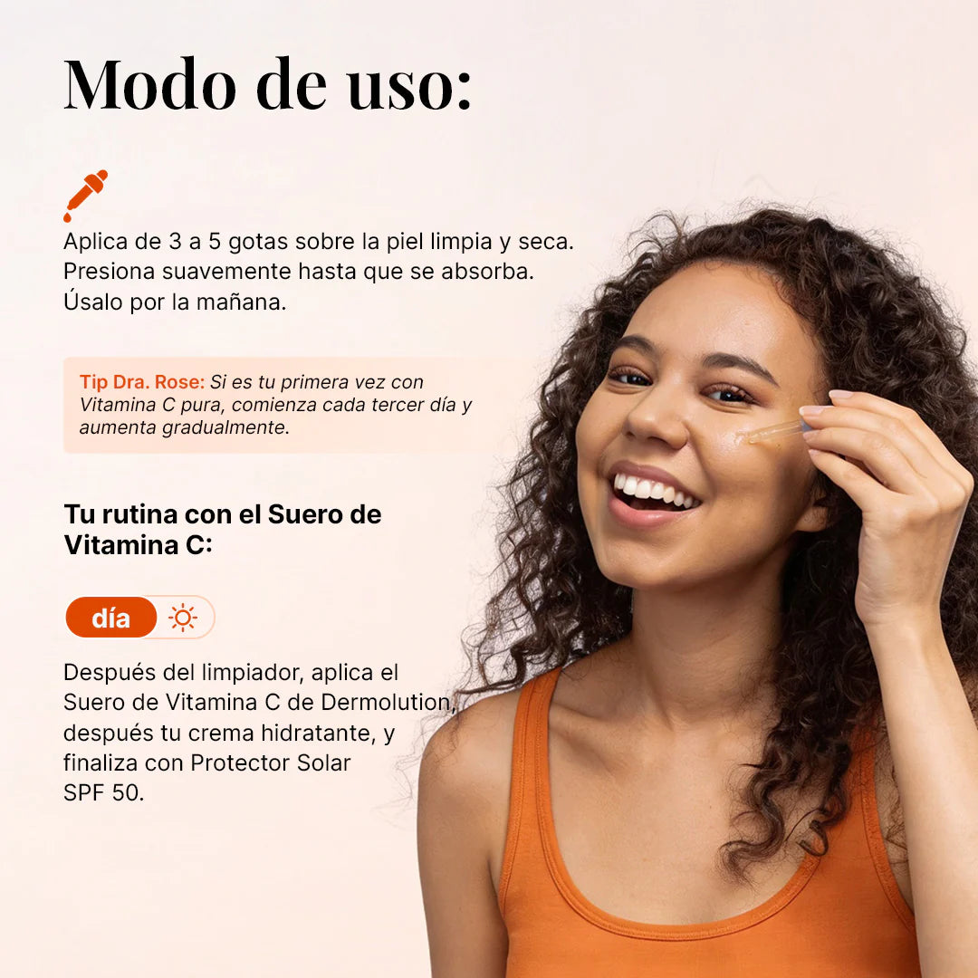 Suero de Vitamina C 15% Con Ácido Hialurónico