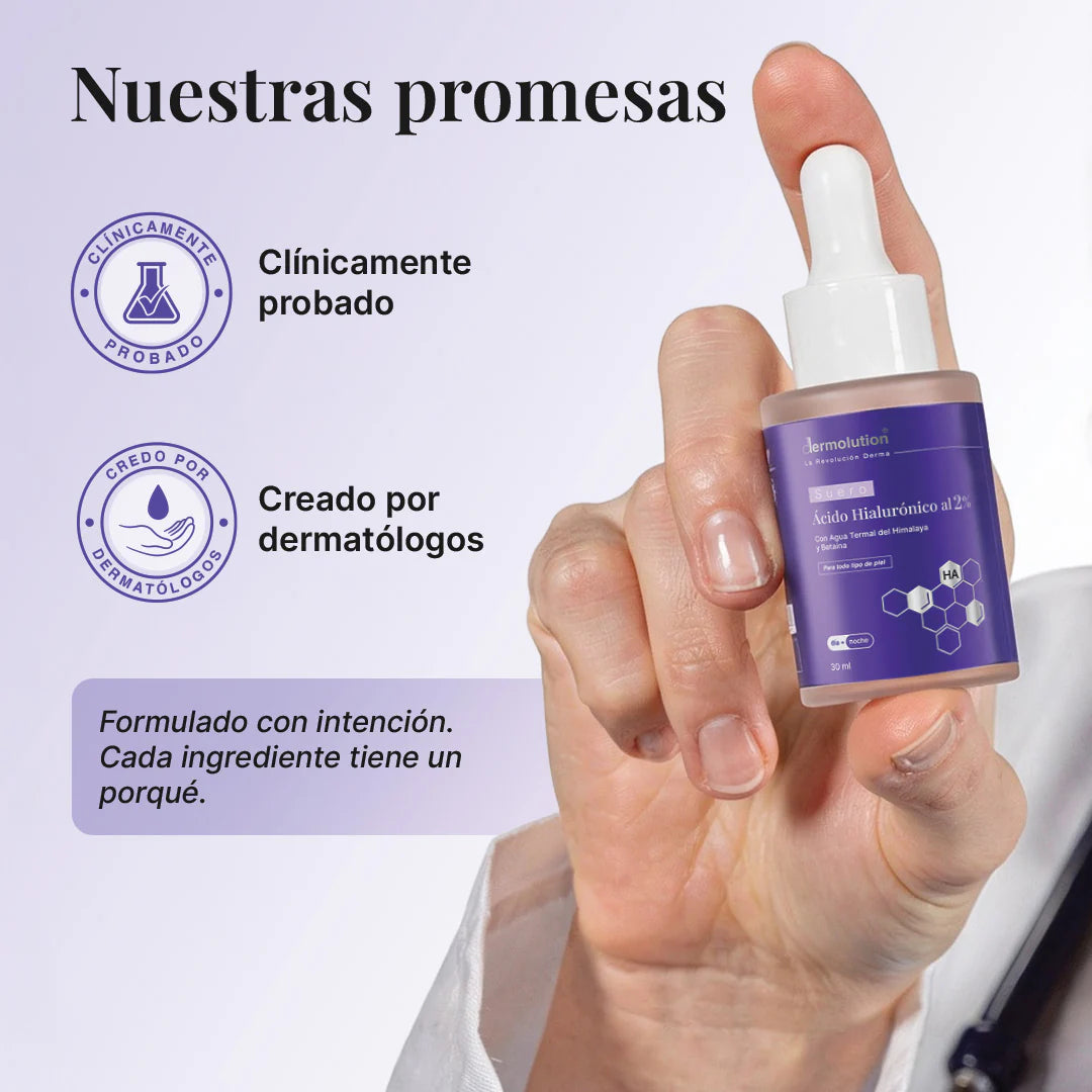 Suero de Ácido Hialurónico 2% con betaína y agua termal del Himalaya